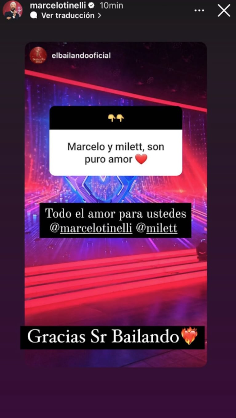 Marcelo Tinelli rompió el silencio sobre la crisis con Milett Figueroa: qué dijo el conductor del Bailando