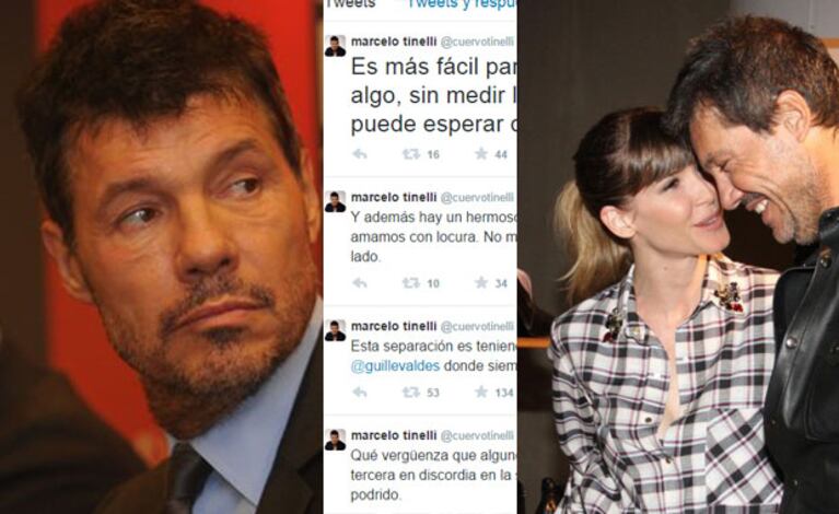 Marcelo Tinelli rompió el silencio sobre su separación de Guillermina Valdés: "No mientan más, no hay terceros en el medio".