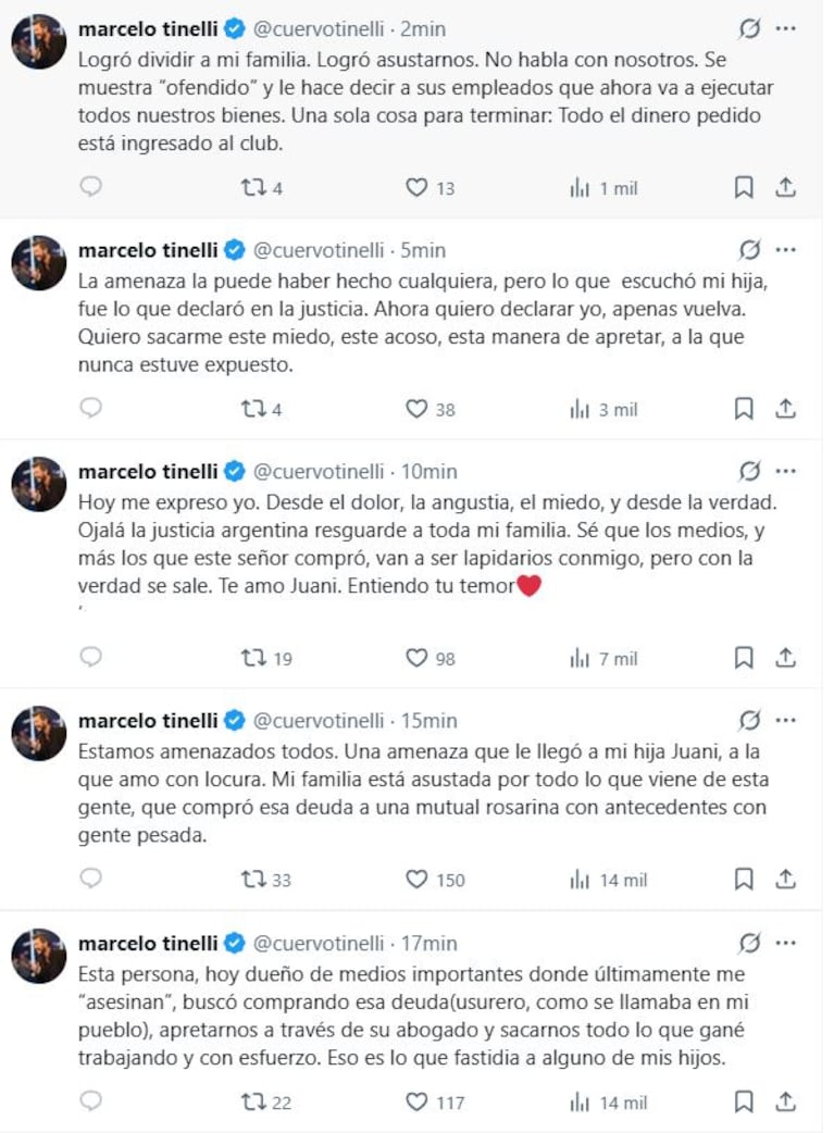 Marcelo Tinelli rompió el silencio sobre sus deudas y fue contundente: “Juego perverso”
