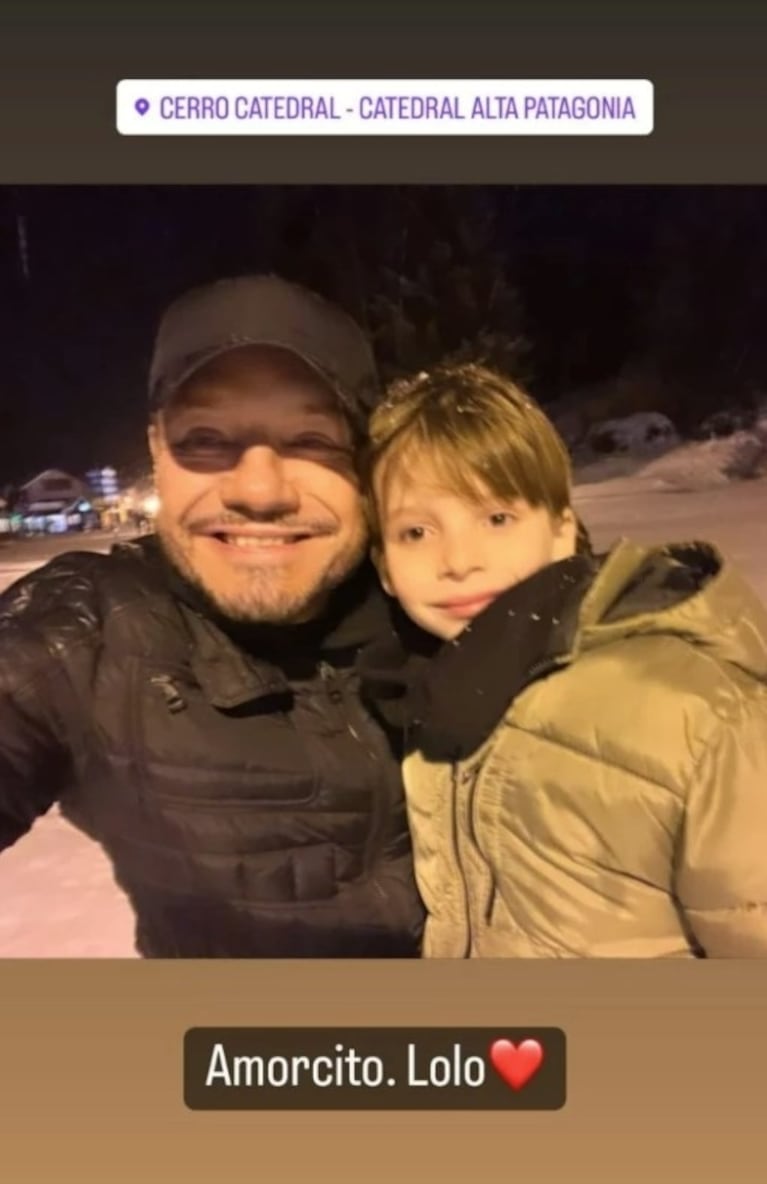 Marcelo Tinelli se fue a Bariloche con sus hijos y El Tirri: el álbum de fotos