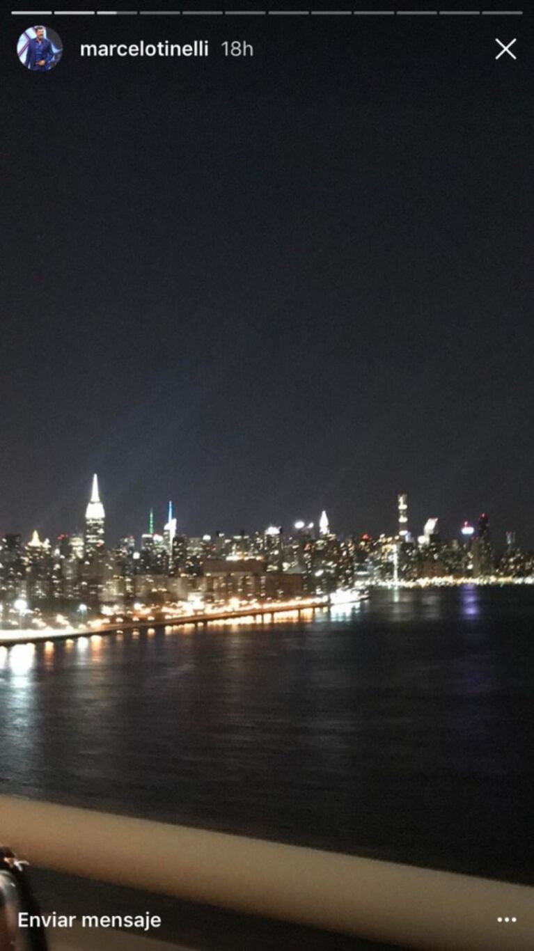 Marcelo Tinelli se fue de viaje con sus cuatro hijos mayores a Nueva York: las fotos