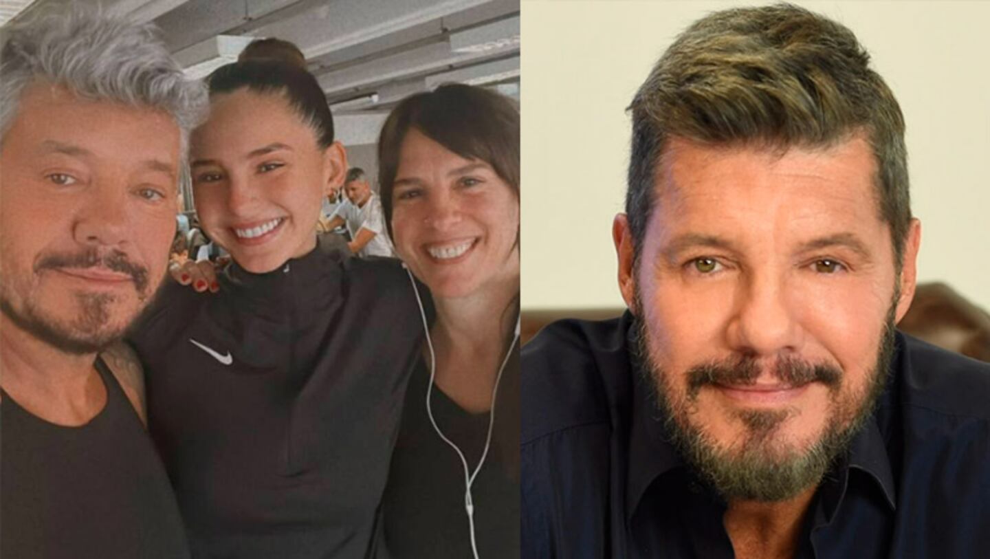 Marcelo Tinelli sorprendió al ir a entrenar con su ex Paula Robles y su hija juntos, Juanita.