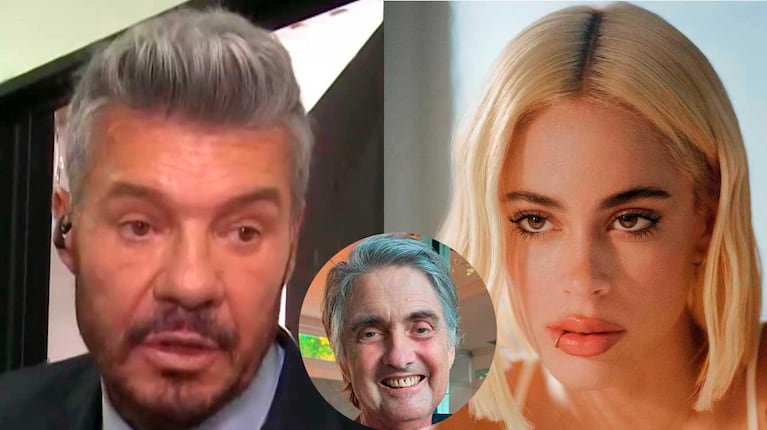 Marcelo Tinelli y Alejandro y Tini Stoessel (Fotos: capturas América TV y Instagram)