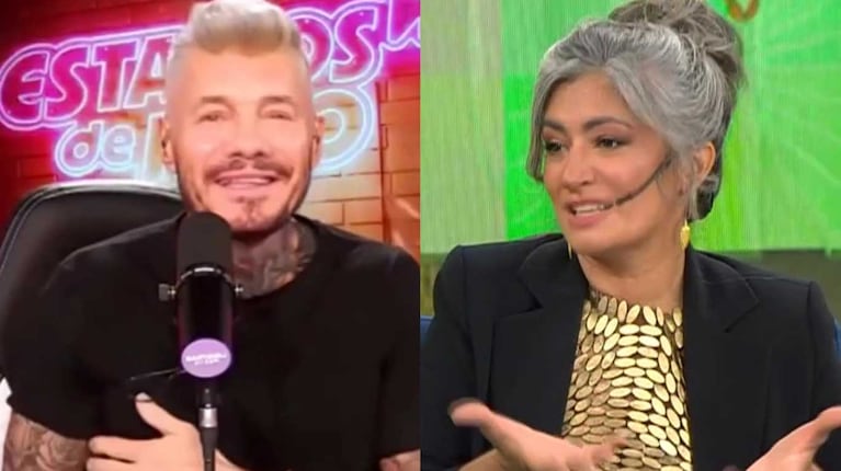Marcelo Tinelli y Carla Conte (Fotos: capturas el nueve)