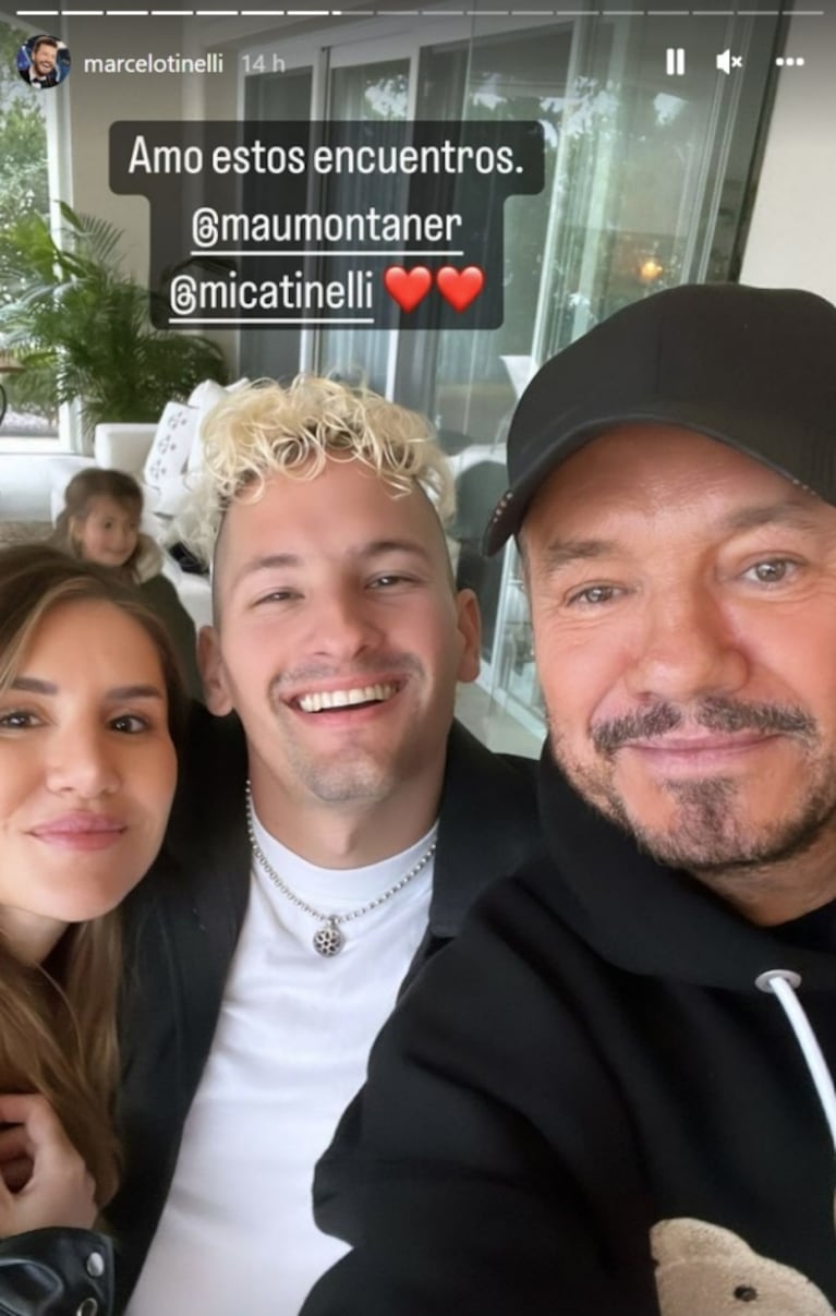 Marcelo Tinelli y Cris Morena visitaron a los Montaner: las fotos del encuentro