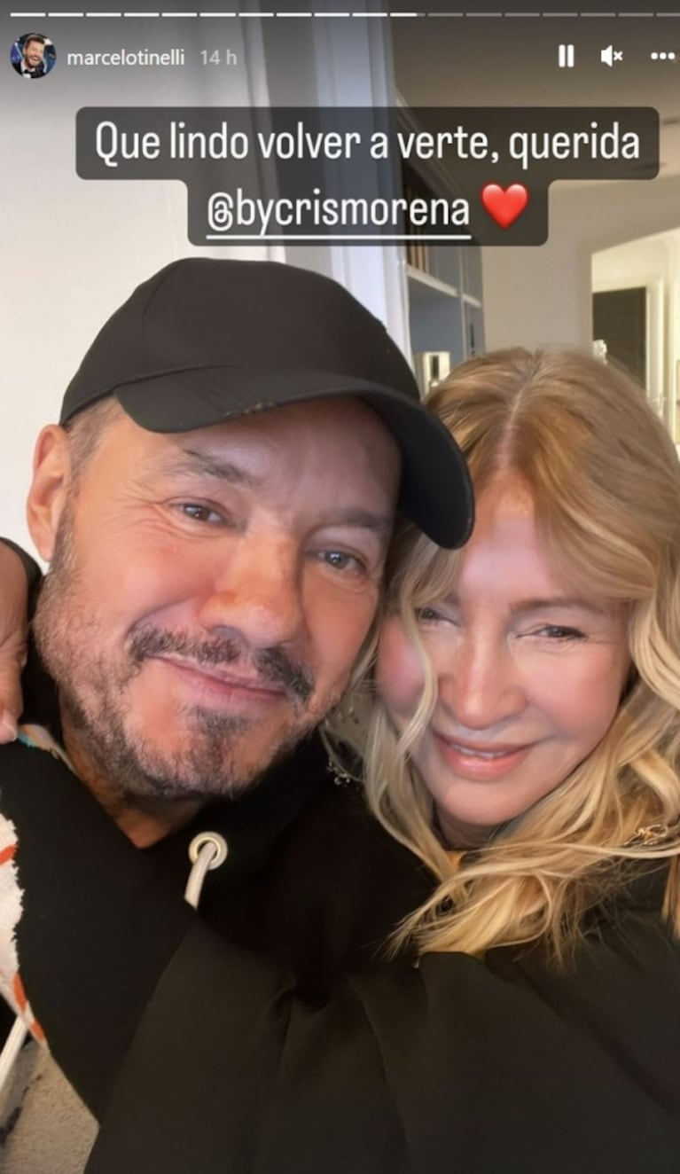 Marcelo Tinelli y Cris Morena visitaron a los Montaner: las fotos del encuentro