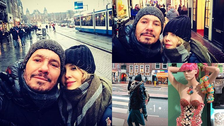 Marcelo Tinelli y Guillermina Valdés