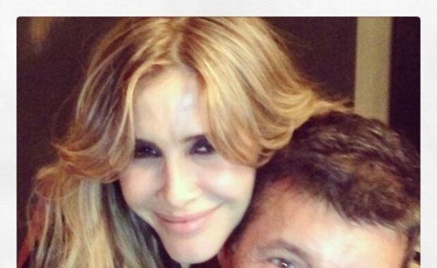 Marcelo Tinelli y Guillermina Valdés. (Foto: @angeldebritook)