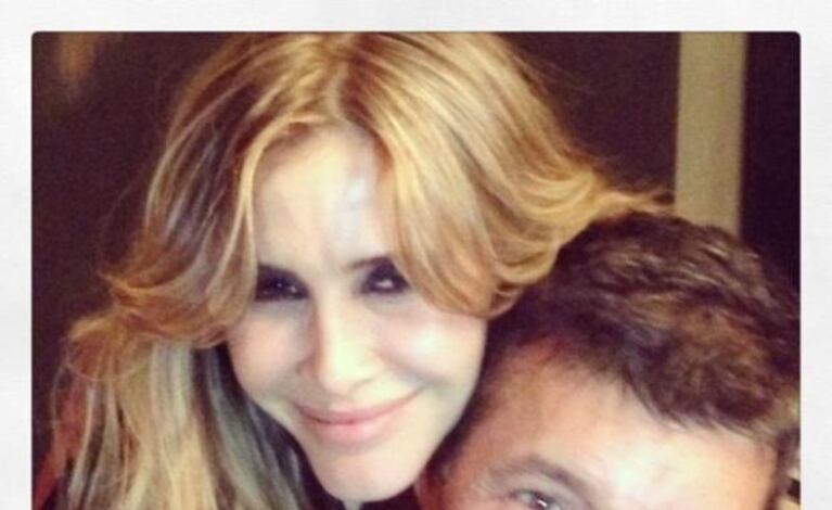 Marcelo Tinelli y Guillermina Valdés. (Foto: @angeldebritook)