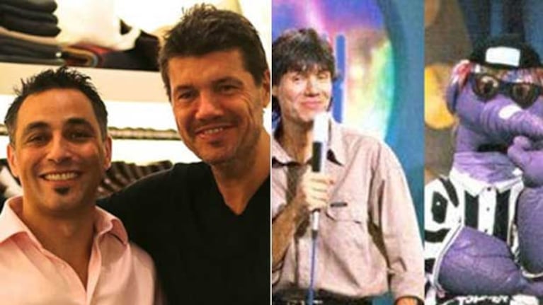 Marcelo Tinelli y Javier Adarvez. (Fotos: Web)