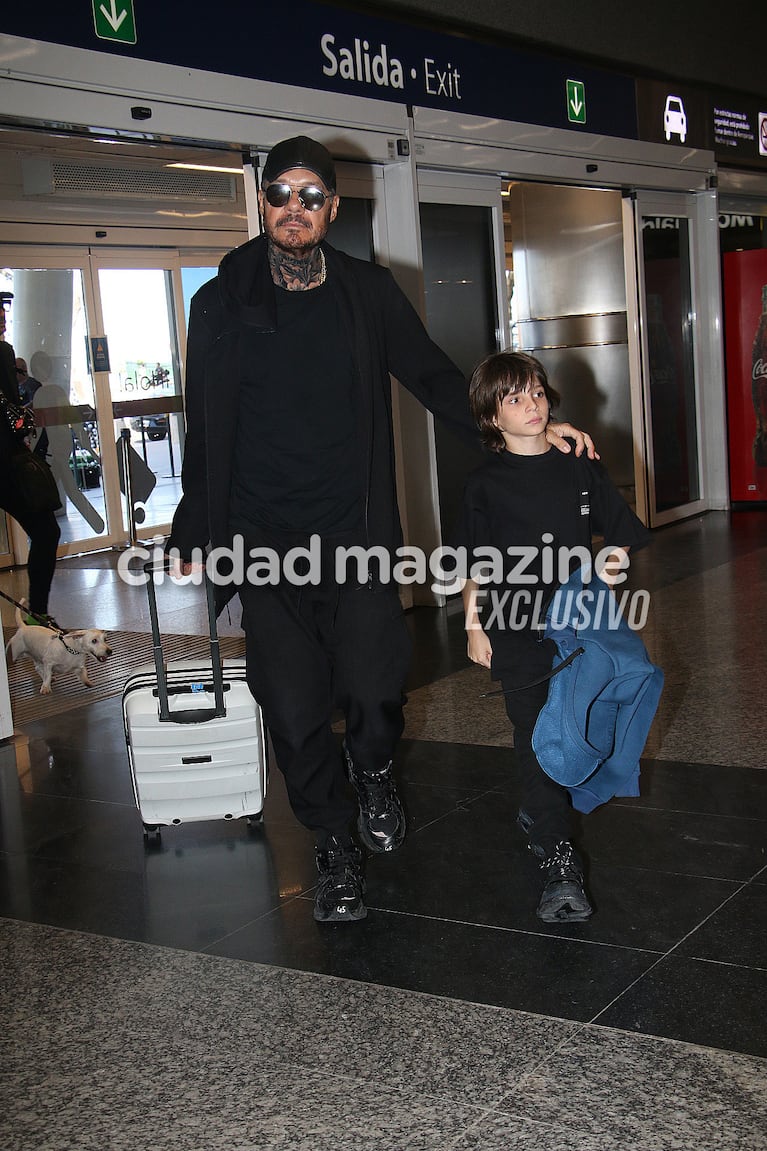 Marcelo Tinelli y Lolo (Movilpress)