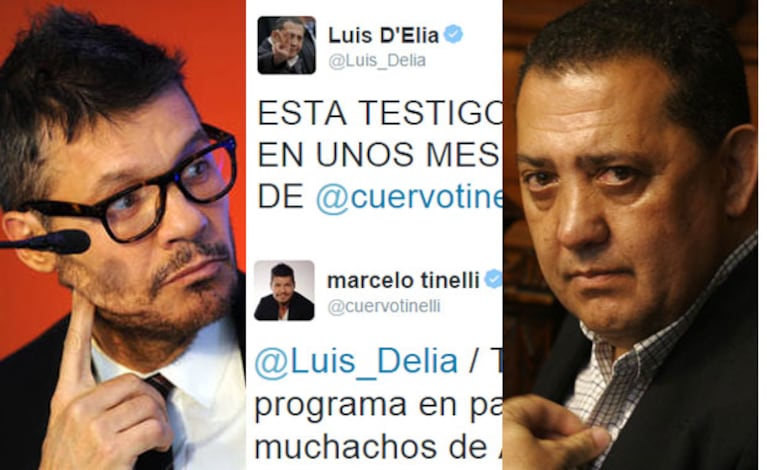 Marcelo Tinelli y Luis D  Elia, filosos en Twitter (Fotos: Web). 
