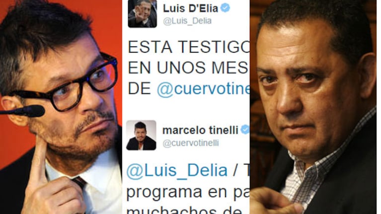 Marcelo Tinelli y Luis D Elia, filosos en Twitter (Fotos: Web).
