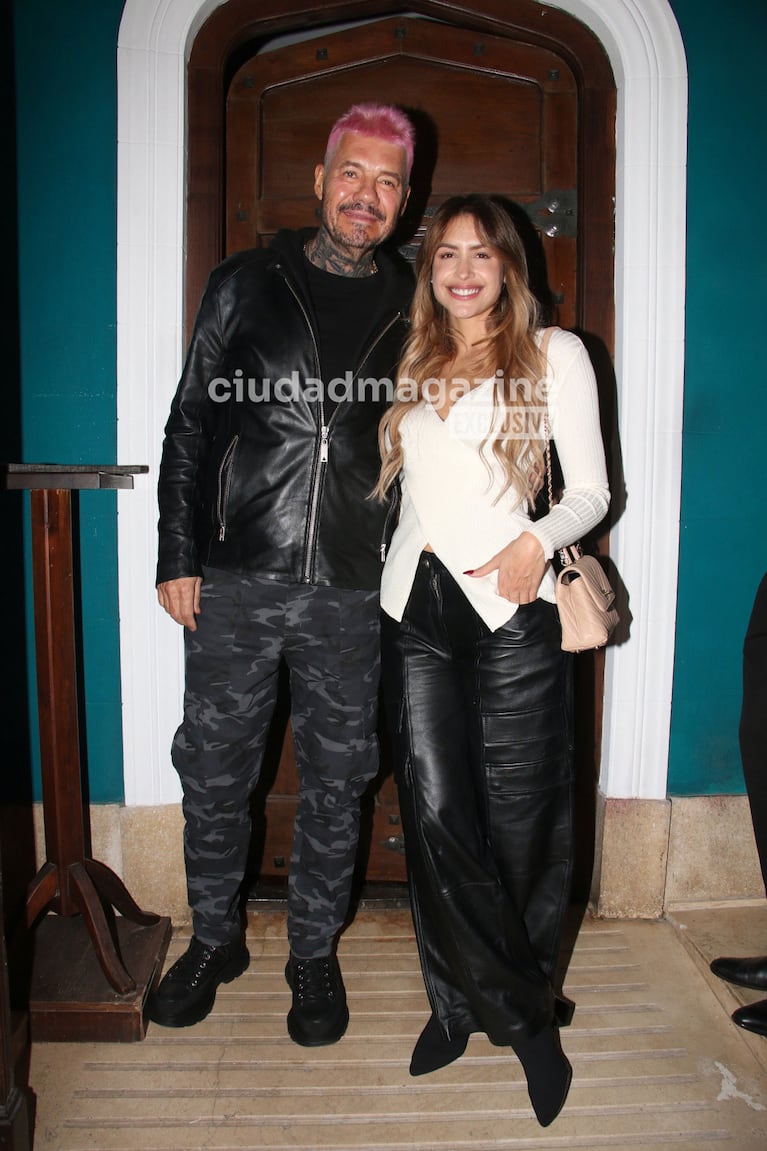 Marcelo Tinelli y Milett Figueroa en el cumpleaños de Coti Sorokin (Foto: Movilpress).