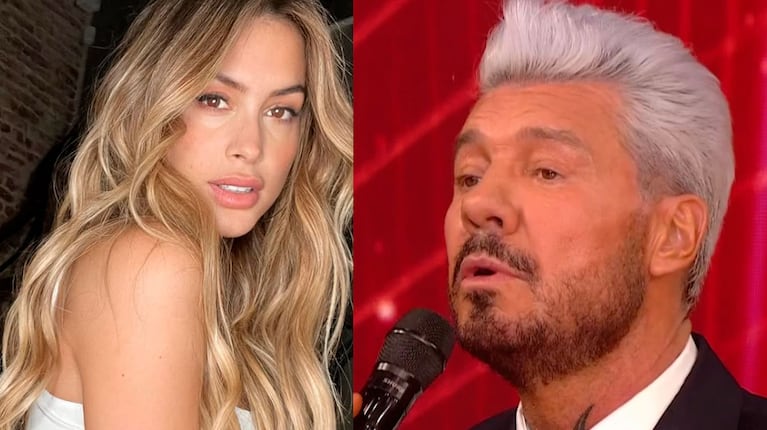 Marcelo Tinelli y Milett Figueroa (foto web e Instagram)
