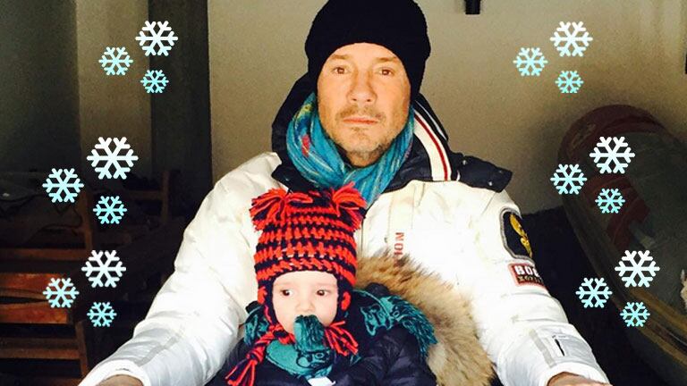 Marcelo Tinelli y su hijo Lorenzo, igualitos: looks cancheros de la "dupla motoquera" más tierna en la nieve