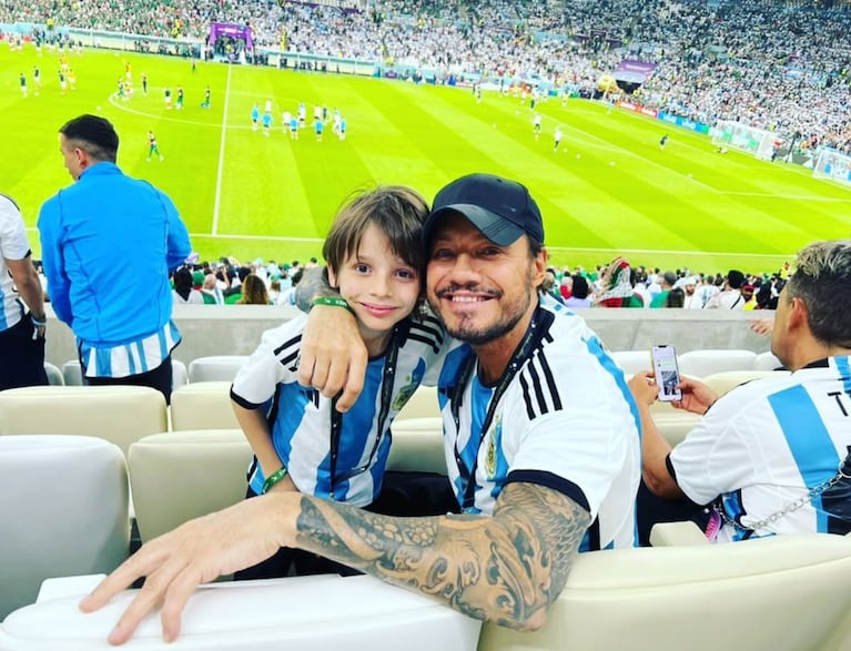 Marcelo Tinelli y su hijo menor, Lorenzo (Foto: IG @marcelotinelli)