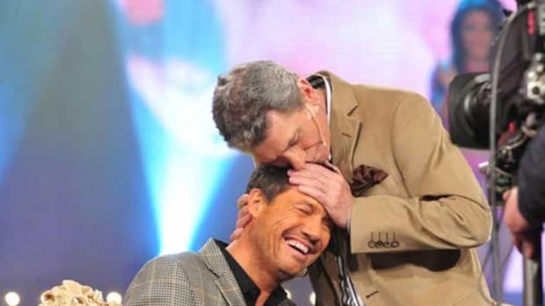 Marcelo Tinelli y su maestro, Juan Alberto Badía. (Foto: Web)