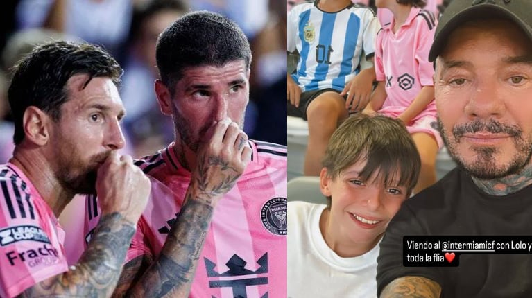 Marcelo Tinelli y sus cinco hijos vivieron el debut de Rodrigo de Paul junto a Leo Messi en Inter Miami