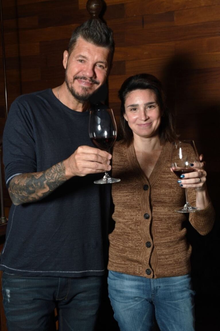 Marcelo Tinelli y Valeria Bertuccelli brindaron por el éxito de La Reina del Miedo