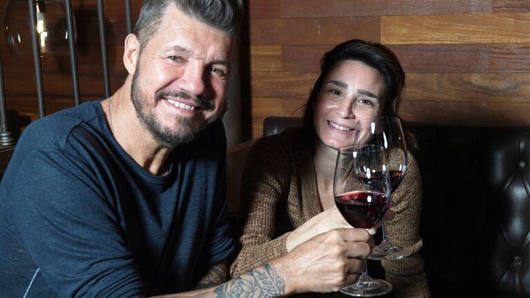 Marcelo Tinelli y Valeria Bertuccelli brindaron por el éxito de La Reina del Miedo