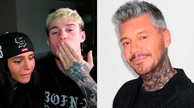 Marcelo y Juanita Tinelli y Tomás Mazza (Fotos: captura Kick y América TV)