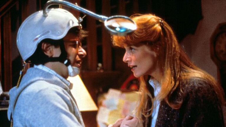 Marcia Strassman y Rick Moranis en "Querida, encogí a los niños". (Fuente: Web)