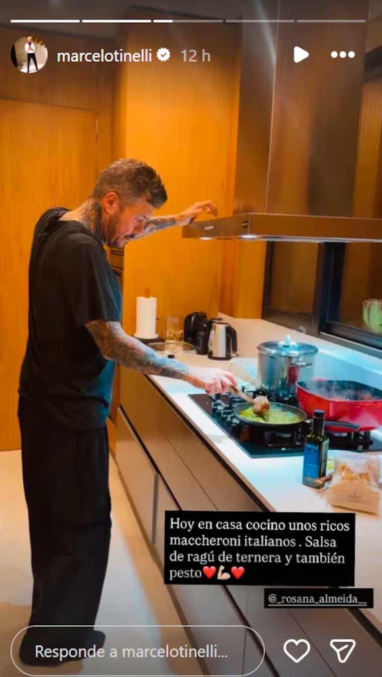 Marclo Tinelli confirmó su romance con Rossana Almeyda (Fotos: Instagram @marcelotinelli)