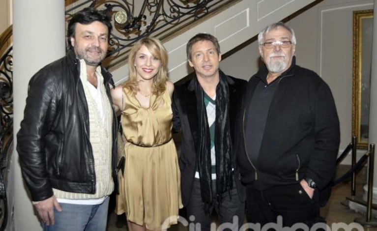 Marcos Carnevale, Carla Peterson, Adrían Suar y Lino Patalano. (Foto: Jennifer Rubio)