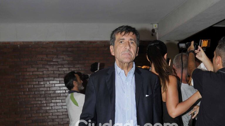 Marcos Gastaldi en el cumple de su suegra (Fotos: Movilpress).