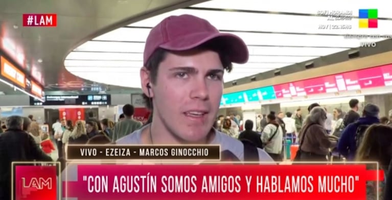 Marcos Ginocchio habló por primera vez de la versión de pelea con Agustín Guardis