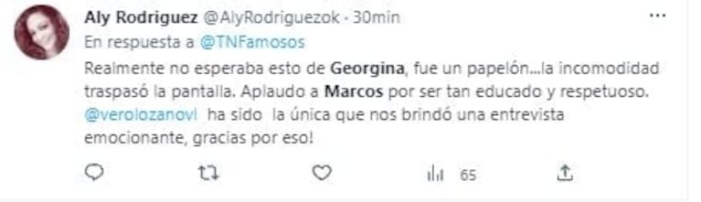 Marcos Ginocchio se mostró incómodo con Georgina Barbarossa y las redes estallaron contra la conductora