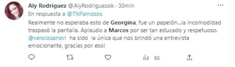 Marcos Ginocchio se mostró incómodo con Georgina Barbarossa y las redes estallaron contra la conductora