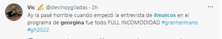 Marcos Ginocchio se mostró incómodo con Georgina Barbarossa y las redes estallaron contra la conductora