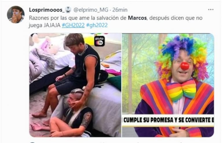 Marcos salvó a Romina y estallaron los memes en las redes sociales