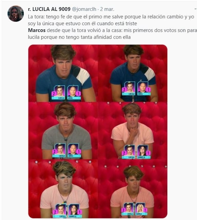 Marcos salvó a Romina y estallaron los memes en las redes sociales