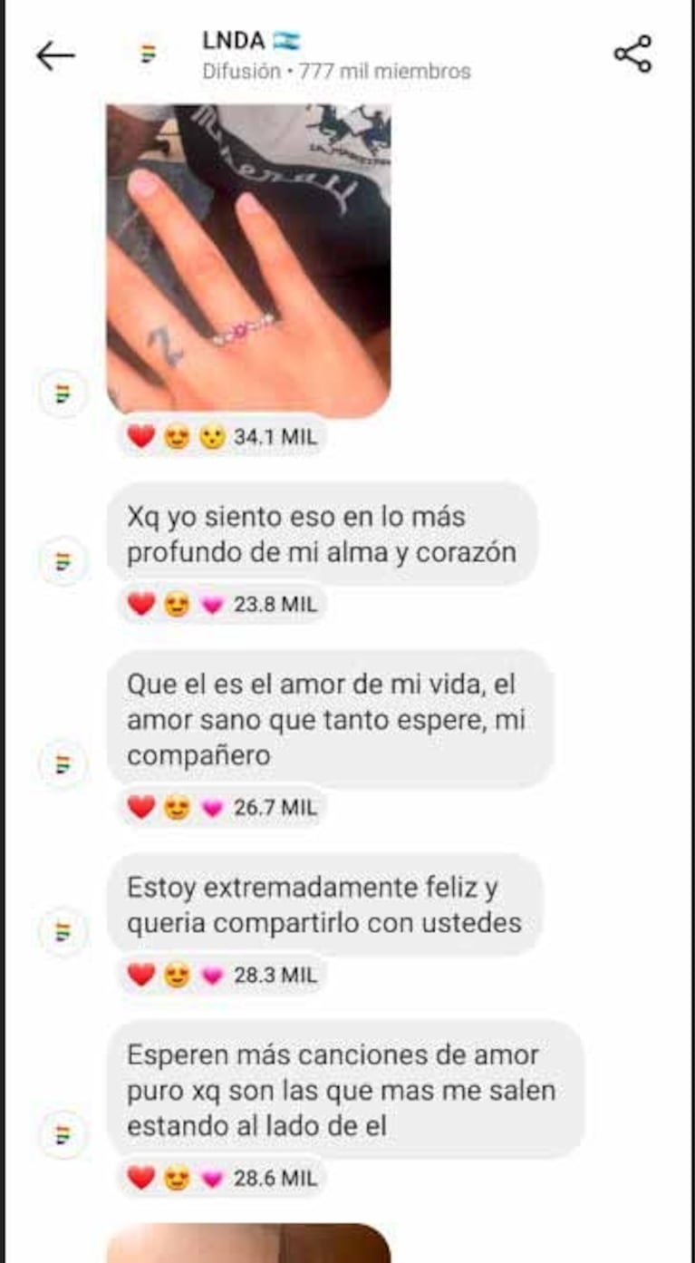 María Becerra compartió su felicidad tras comprometerse con su novio, J Rei: "La vida se trata de tomar buenas decisiones"
