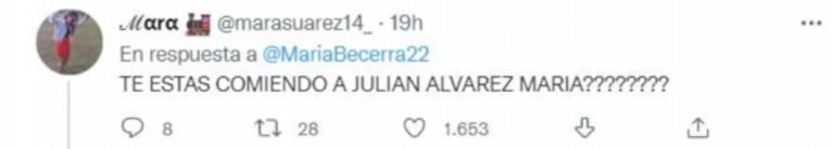 María Becerra, en medio de rumores de romance con el futbolista Julián Álvarez