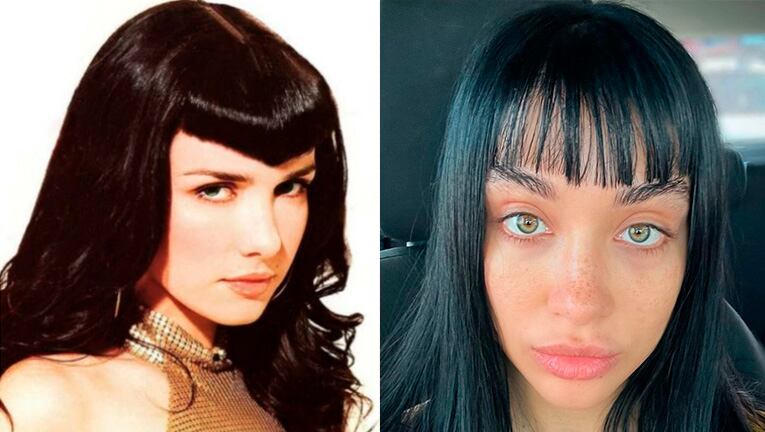 María Becerra se animó a un radical cambio de look inspirado en Natalia Oreiro años atrás.