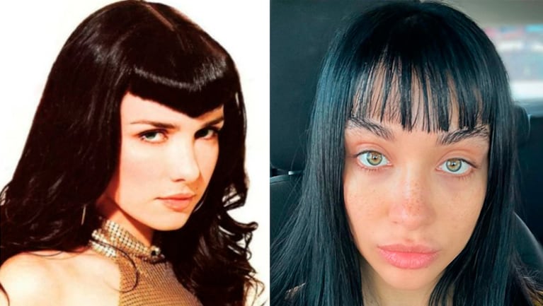 María Becerra se animó a un radical cambio de look inspirado en Natalia Oreiro años atrás.