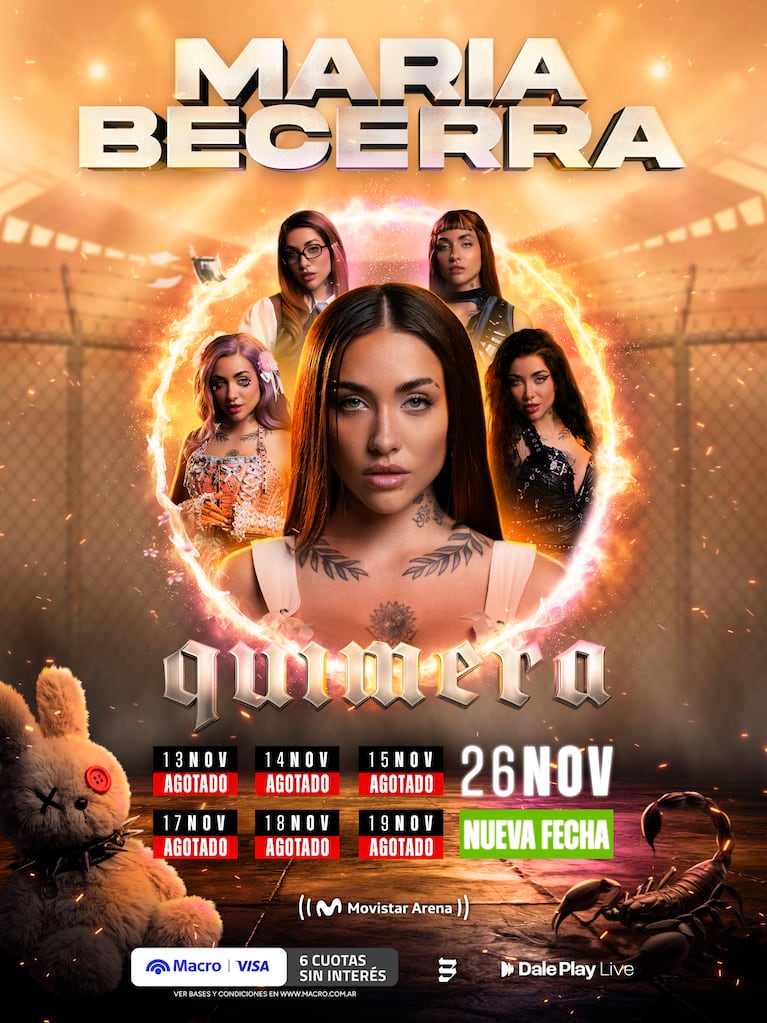 María Becerra suma la séptima fecha en el Movistar Arena: cuándo es y cómo comprar entradas