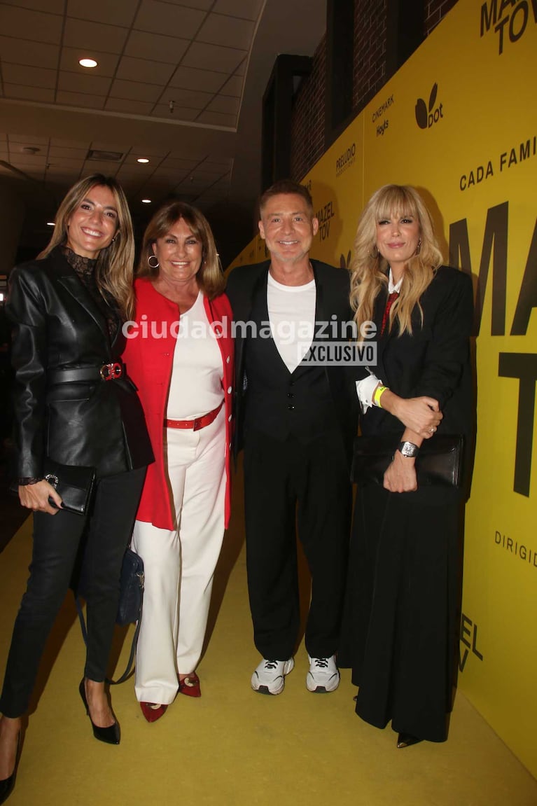 María Belén Ludueña, Silvia Fernández Barrios, Adrián Suar y Viviana Canosa (Foto: Movilpress)