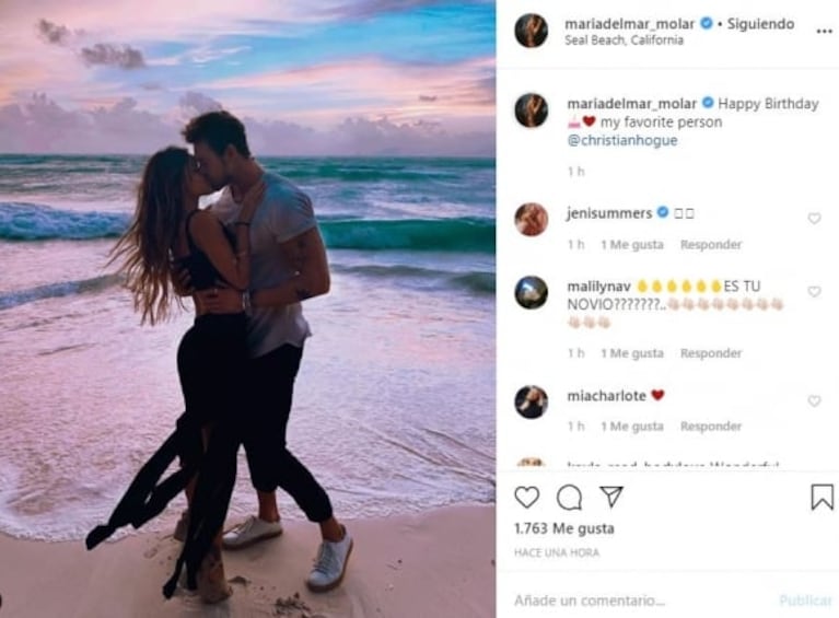 María del Mar Cuello Molar presentó a su novio, Christian Hogue, a 4 años de divorciarse de Alé: "Mi persona favorita"