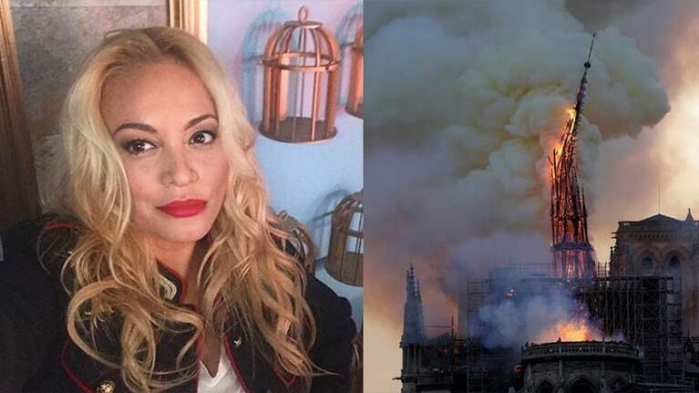 María Eugenia no lamentó el incendio de la catedral.