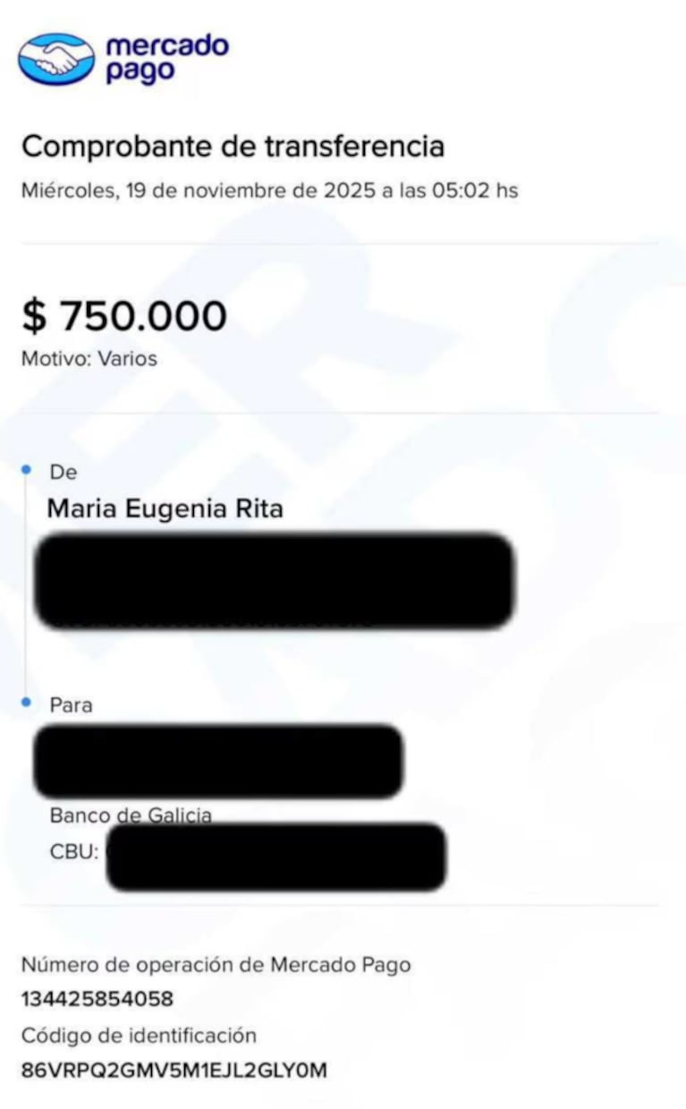 María Eugenia Ritó pagó $750.000 por error un champagne: denunció que no le devuelven el dinero | Créditos: captura Twitter Ritó