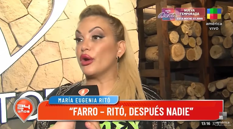 María Eugenia Ritó se metió en la “guerra” de las vedettes y fue tajante con Mónica Farro