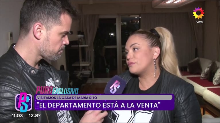 María Eugenia Ritó vende su casa (Foto: captura de eltrece).