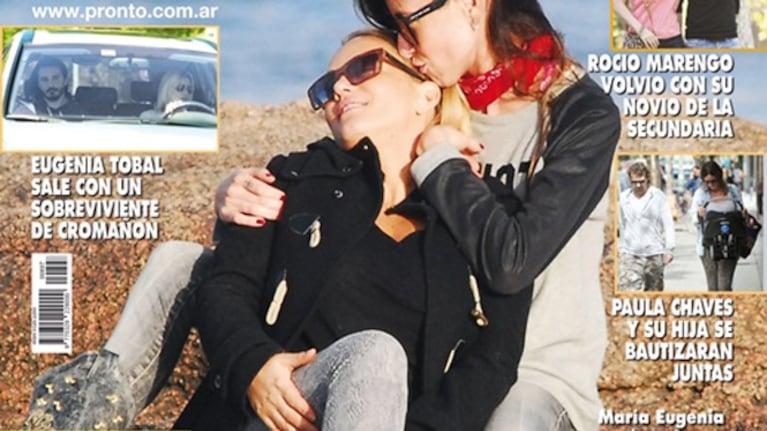 María Eugenia Ritó y la novia de Zeta Bosio, en la tapa de revista Pronto.