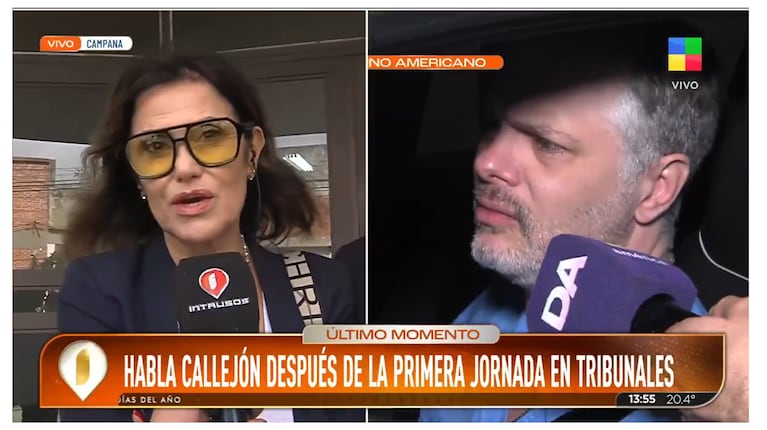 María Fernanda Callejón y Ricky Diotto. Captura: Intrusos / América TV