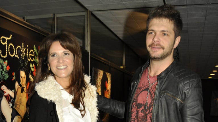 María Fernanda Callejón y su marido disfrutaron de la obra (Foto: Jennifer Rubio).